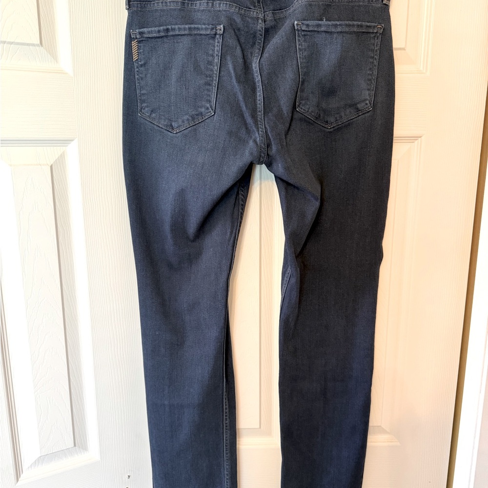 PAIGE Federal Slim Straight Jeans Men 34 Samson Dark Indigo Denim
